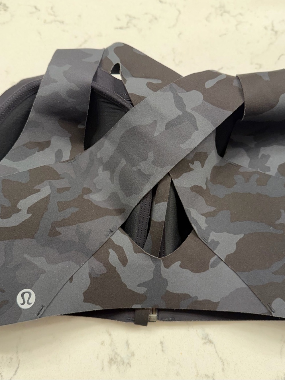 Lululemon Enlite Front Zip Sports Bra High Support Heritage 365 Camo 34DD - Picture 6 of 7